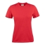 Modern licht dames T-shirt rood,l