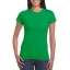 Ladies T-shirt Ringspun irish green,l