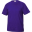 Basic T-shirt Junior  helder lila,110-120