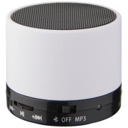 Bluetooth speaker met rubberen afwerking wit