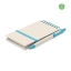 A6 notitieboek gerecycled melkpak turquoise
