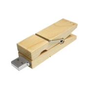 Houten USB stick Wasknijper maple,-4gb