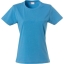Modern lichtgewicht dames T-shirt turquoise,l