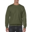 Gildan basic sweater military green,l