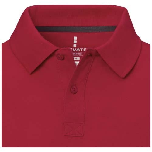 Calgary herenpolo korte mouwen rood,l
