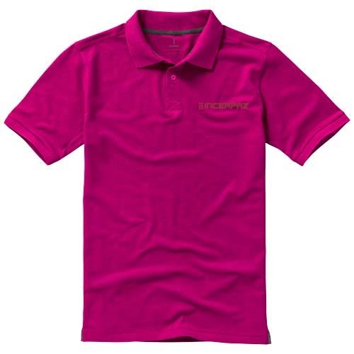 Calgary herenpolo korte mouwen roze,s