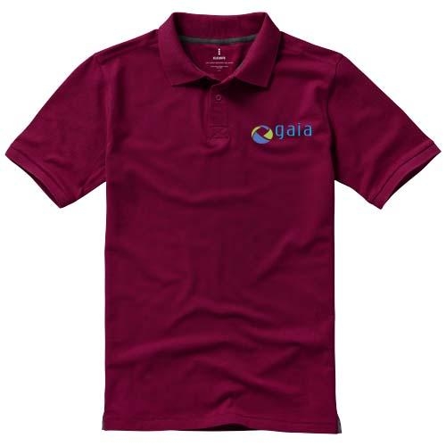Calgary herenpolo korte mouwen bordeaux,l