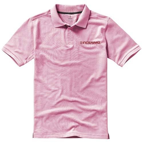 Calgary herenpolo korte mouwen light pink,s