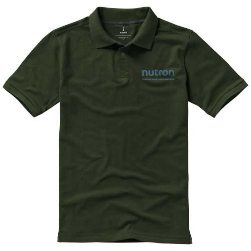 Calgary herenpolo korte mouwen army green,l
