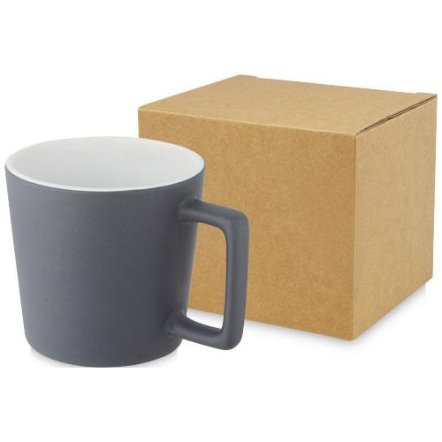 Matte mok 370 ml Cali wit/grijs