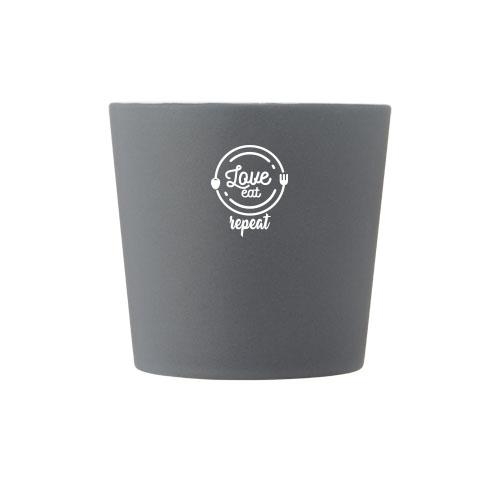 Matte mok 370 ml Cali wit/grijs