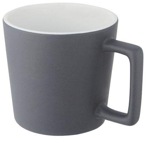 Matte mok 370 ml Cali wit/grijs