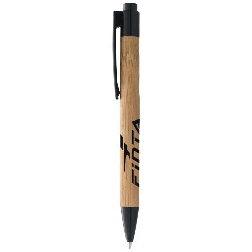 Borneo bamboe balpen naturel/zwart