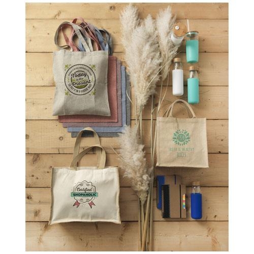 Chennai jute draagtas 16L naturel/rood