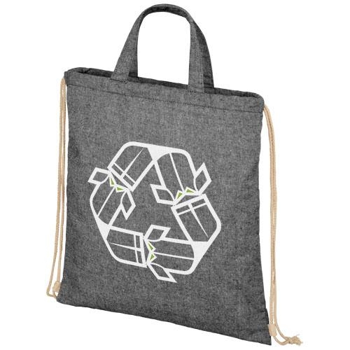 Gerecycled rugzakje Phoebe heather zwart