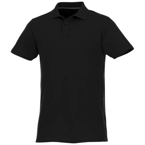Helios herenpolo korte mouw zwart,2xl