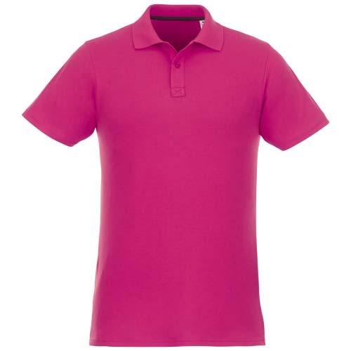 Helios herenpolo korte mouw magenta,l