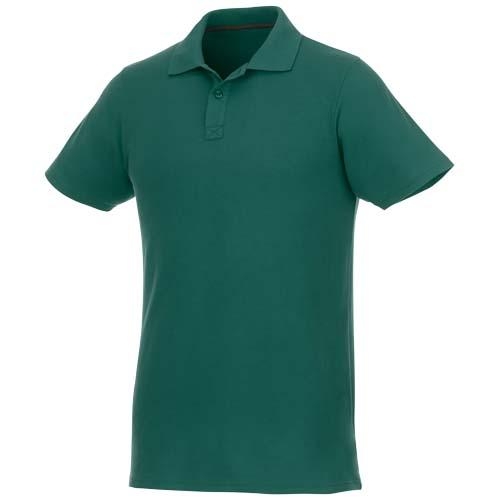 Helios herenpolo korte mouw bosgroen,l