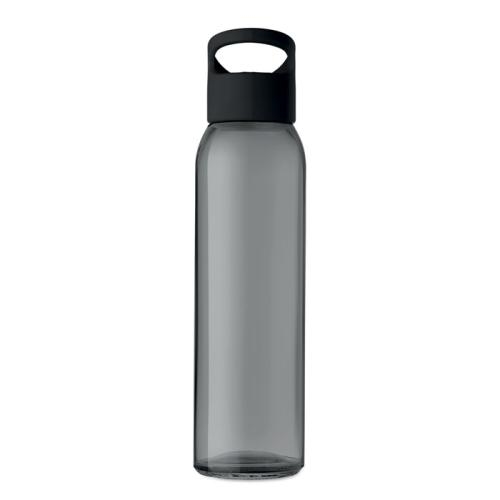 Glazen drinkfles 470 ml Praga zwart