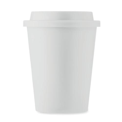 Dubbelwandige beker 300 ml Nola wit