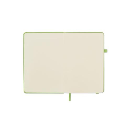 Gerecycled PU A5-notitieboek Arpu lemon