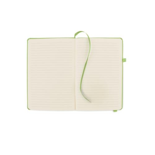 Gerecycled PU A5-notitieboek Arpu lemon
