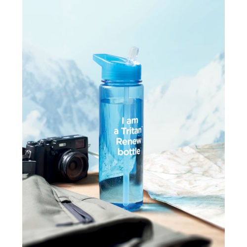 Tritan Renew™ fles 650 ml Bay transparant blauw