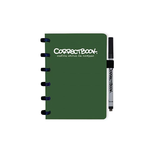 Correctbook A6 forest green