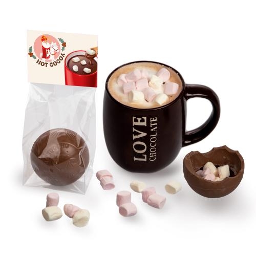 Warme chocolademelk-bal transparant