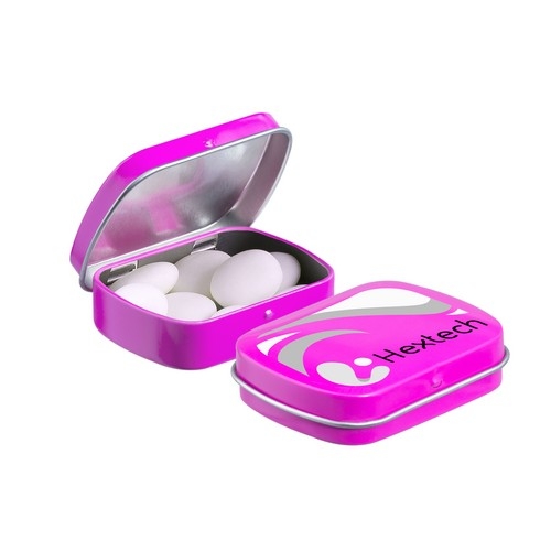 Mini scharnierblikje Mentos fuchsia