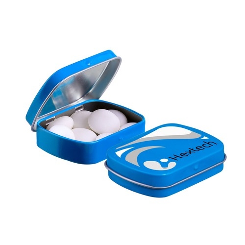 Mini scharnierblikje Mentos kobalt