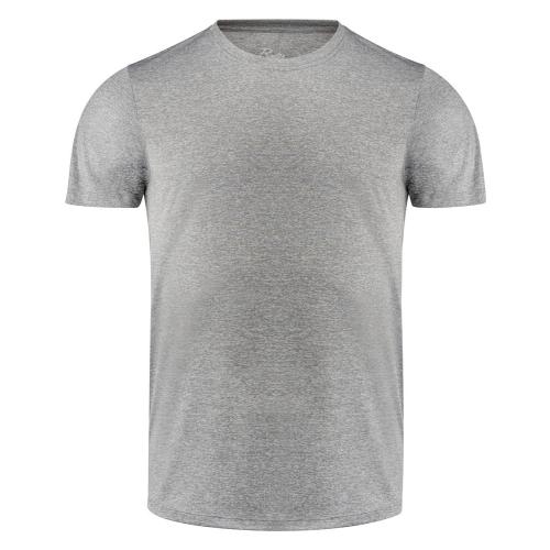 Printer Run Active t-shirt grijs gemeleerd,l