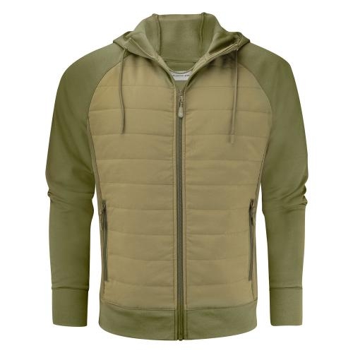 Sweater met rits Keyport mosgroen,l