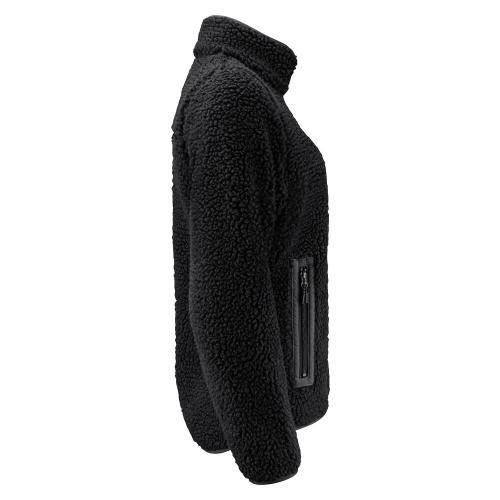 Teddy fleece sweater Kingsley woman zwart,l