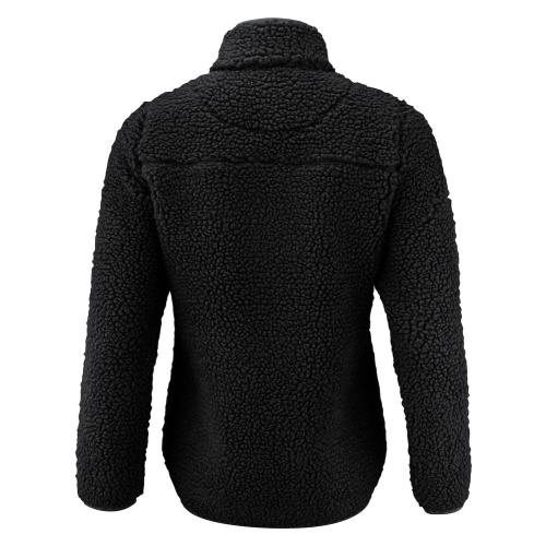 Teddy fleece sweater Kingsley woman zwart,l