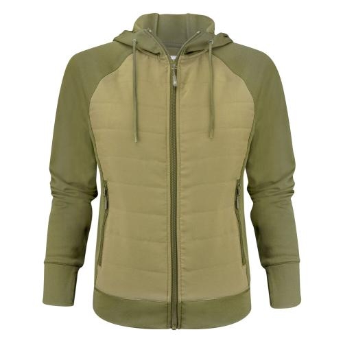 Sweater met capuchon Keyport woman mosgroen,l