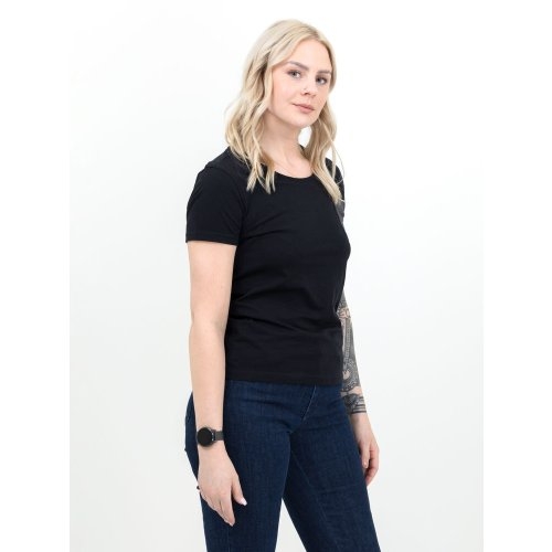 T-shirt Walcott woman zwart,2xl