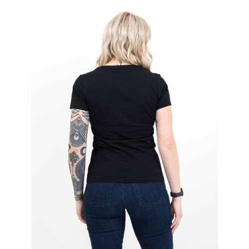 T-shirt Walcott woman zwart,2xl