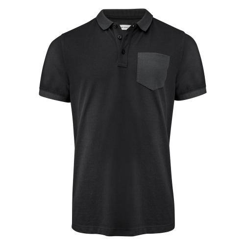 Polo met borstzak Pinedale zwart,l