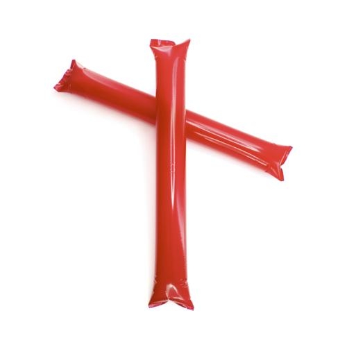 Opblaasbare klapsticks rood