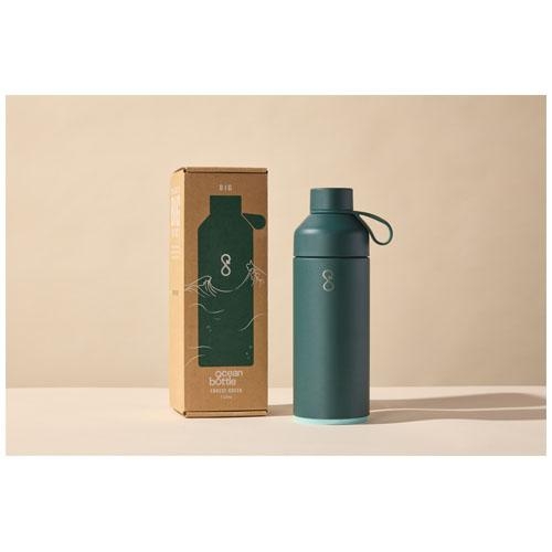 Big Ocean Bottle 1L geïsoleerde waterfles bosgroen