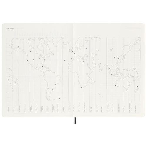 Moleskine 12M weekagenda XL zachte kaft zwart
