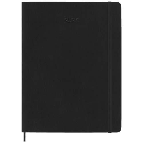 Moleskine 12M weekagenda XL zachte kaft zwart