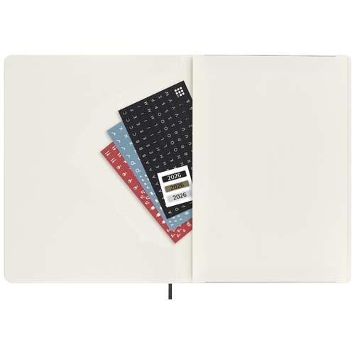 Moleskine 12M weekagenda XL zachte kaft zwart