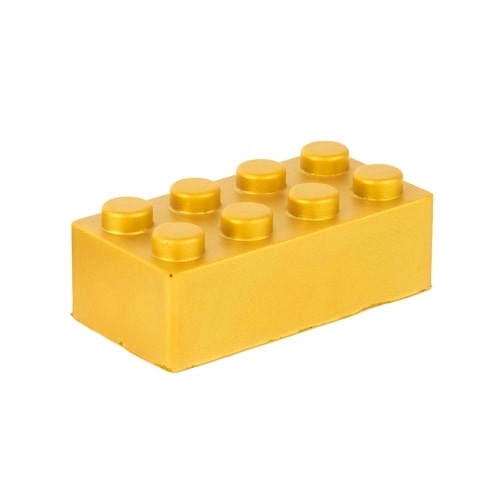 Anti stress bouwsteen metallic goud