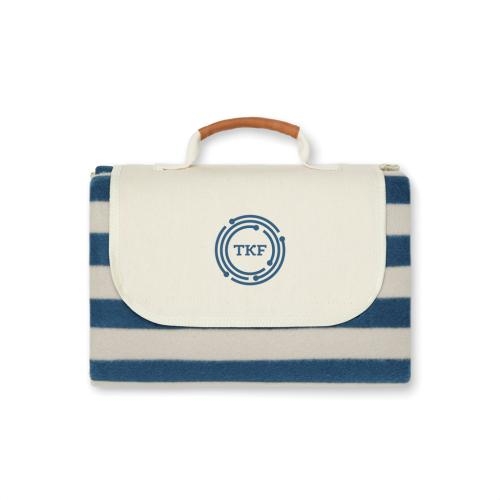 RPET picknickkleed Medium met handvat donkerblauw