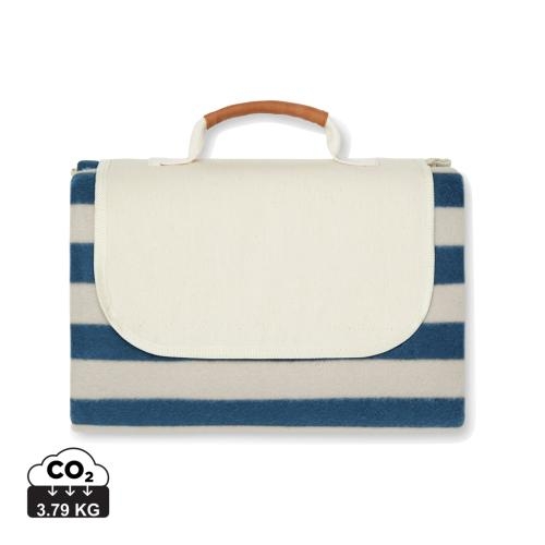 RPET picknickkleed Medium met handvat donkerblauw