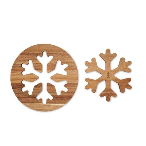 Acacia houten pothouders set Scaglia wood