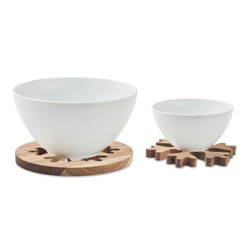 Acacia houten pothouders set Scaglia wood