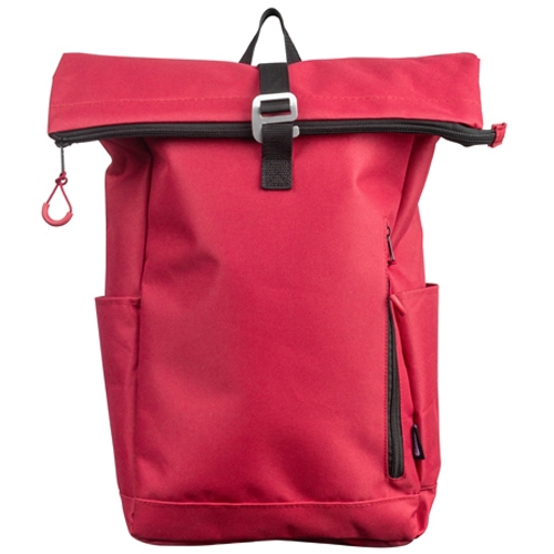 Rugzak rolltop RPET luxe rood